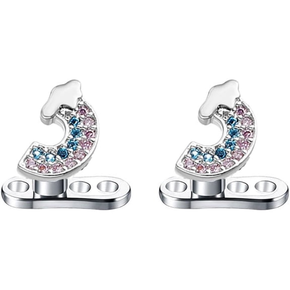 16G CZ Flower Dermal Anchor Tops and Base Grade 23 Titanium Crystal Bee Internally Threaded Dermal Piercing Microdermals Studs Surface Skin Piercing Body Jewelry