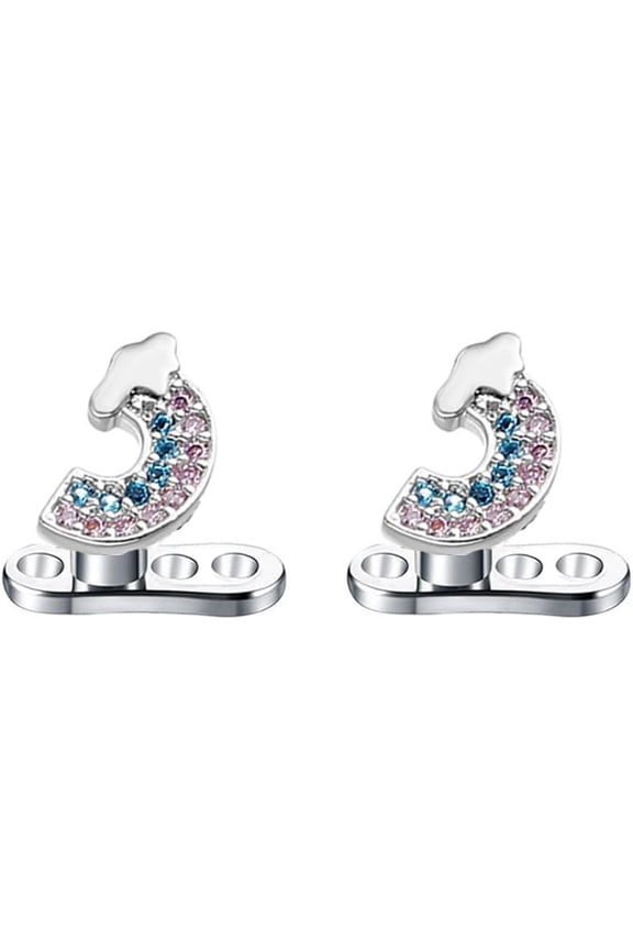 16G CZ Flower Dermal Anchor Tops and Base Grade 23 Titanium Crystal Bee Internally Threaded Dermal Piercing Microdermals Studs Surface Skin Piercing Body Jewelry