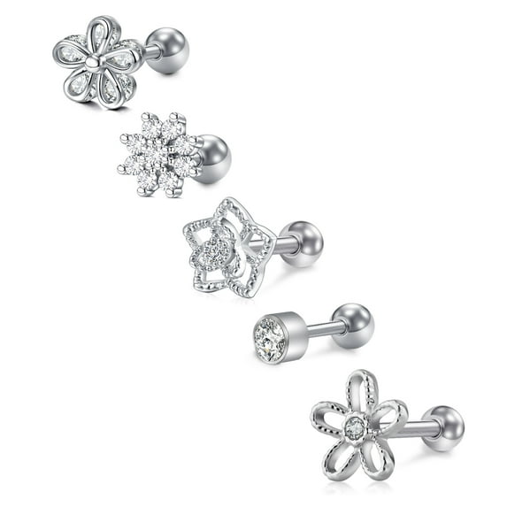 16G Cartilage Earring Tragus Cartilage Surgical Steel Tragus Conch 316L Stainless Steel Piercing Jewelry