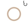 thumbnail image 1 of 16G Clicker Nose Piercing Septum Ring Basic Rose Gold Conch Helix Cartilage Piercing Earring, 1 of 6