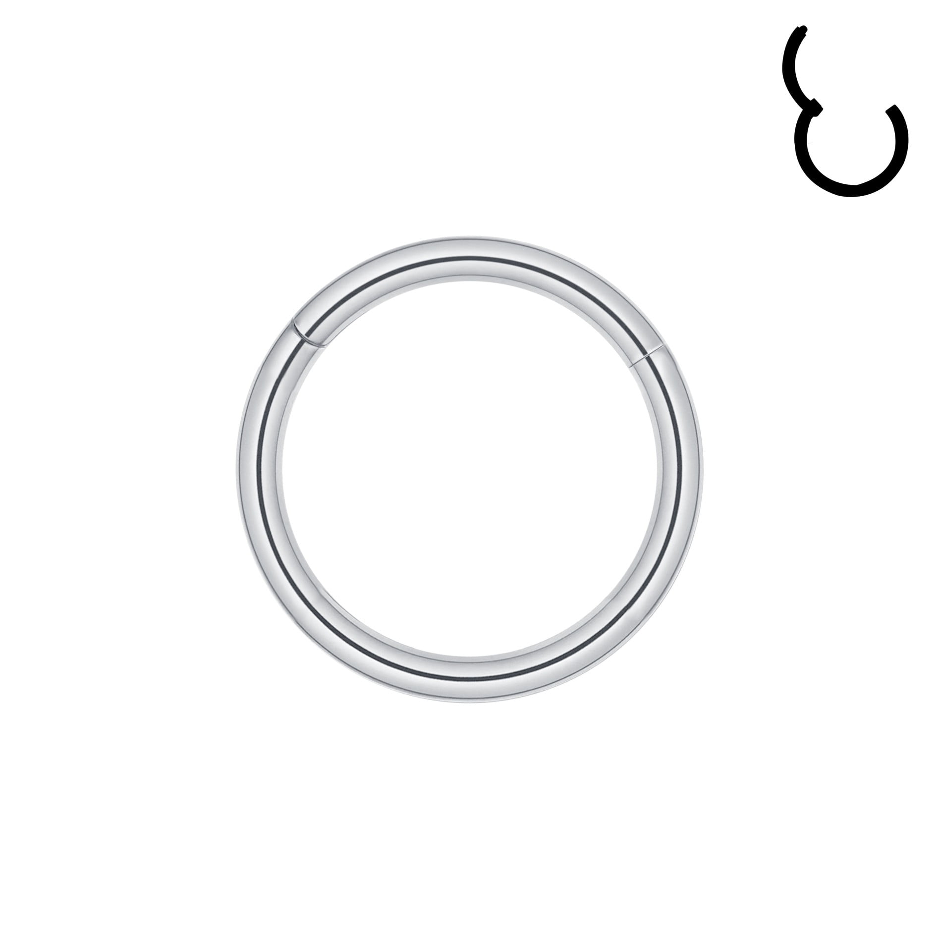 Basic Cartilage Piercing 16G Clicker Nose Piercing Septum Ring Basic Silver Conch Helix ...