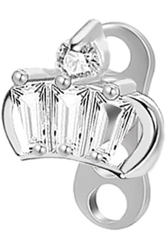 16G Cute Paw Print Dermal Piercing Anchor Top and Base G23 Titanium Crown Butterfly Microdermal Piercing Internally Threaded Surface Skin Piercing Body Jewelry 1 PC