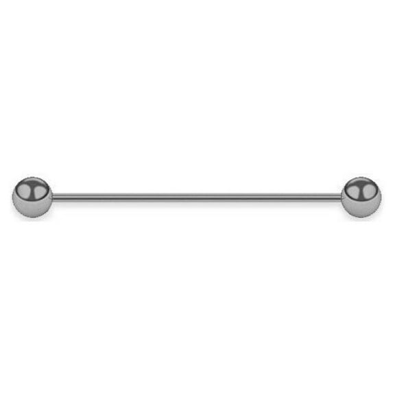 16G Industrial Barbell Surgical Steel Anodized Body Piercing Jewelry 38mm Long