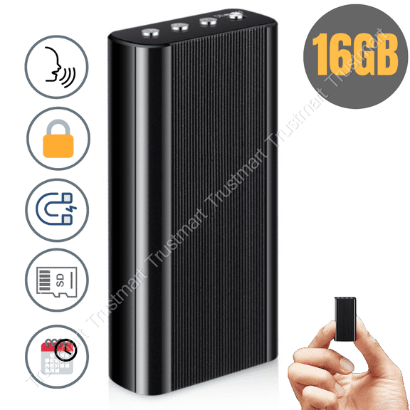 16G Mini Hidden Spy Digital Recorder Voice Activated MP3 Player Listening Device