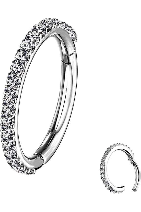 16G Quality 12mm Cartilage Helix Earrings Hoop Conch Piercing Jewellery, Surgical Steel Hinged Segment Rings Septum Nose Ring, Conch Rook Tragus Piercings, Hoop Helix Piercing Jewellery For ...[g551]