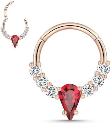 Small rose gold septum ring best sale