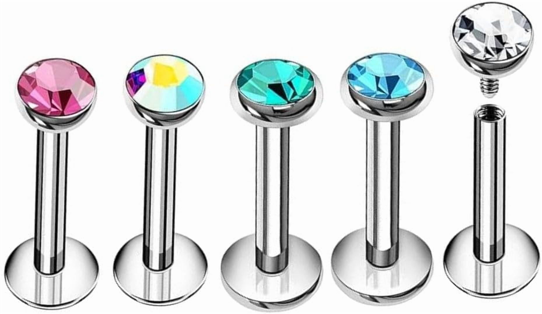 16G Titanium Piercing Jewelry Lip Earring Hypoallergenic Piercing ...