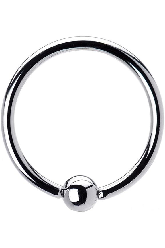 16GA | 14GA Colored Tension Captive Titanium IP Over 316L Surgical Implant Grade Steel Bead Ring