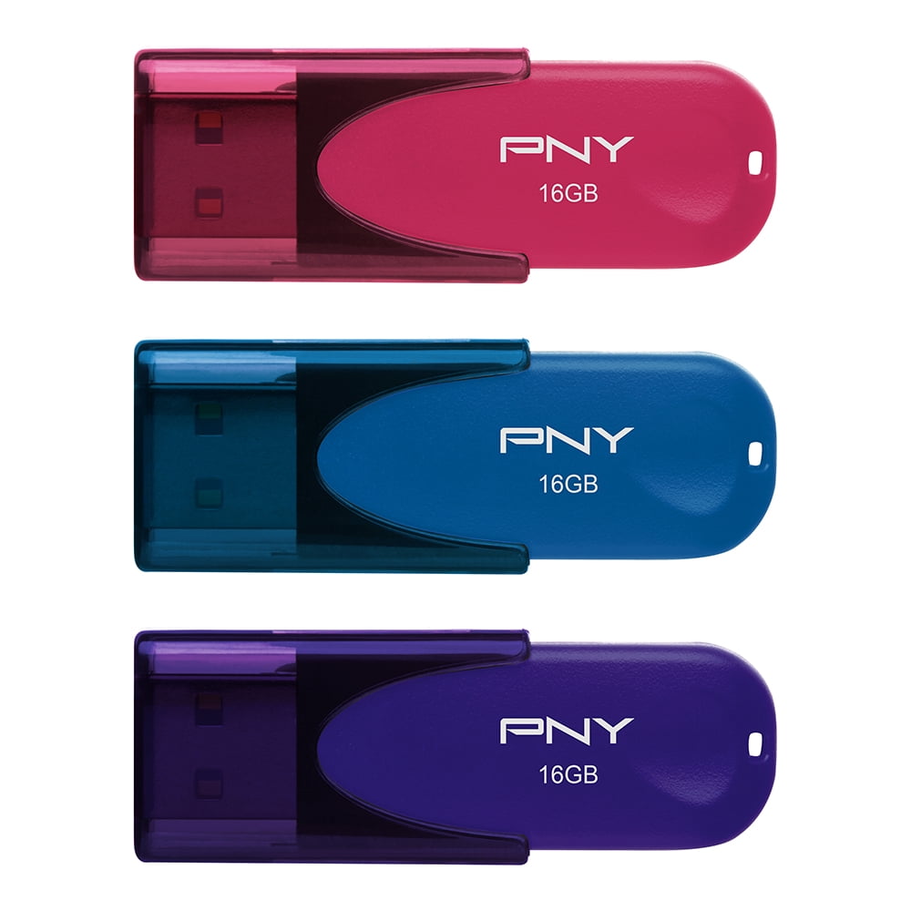 16GB Attaché 4 USB 2.0 Flash Drive 3-Pack​