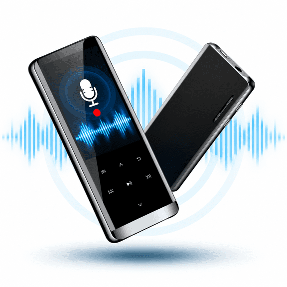 16GB Bluetooth MP3 Player with Voice Activated Recorder, TXT E-Book Reader
