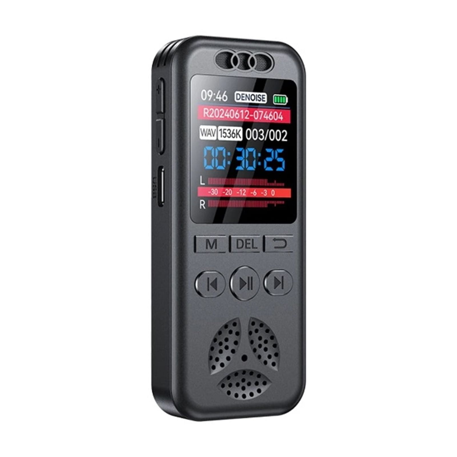 16GB Digital Voice Recorder Voice Activated Audio Recording Noise ...