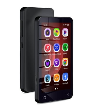 16GB MP3 Player with Bluetooth, S2 WiFi MP4 MP3 Player with Spotify, Spotify Kids, Pandora, Amazon Music, Audible, 4" Android Music Player Up to 1TB (Black)