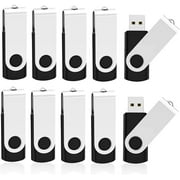 16GB USB Flash Drive Bulk Thumb Drives 10 Pack with Lanyards USB 2.0 Jump Drive 16GB Memory Sticks Zip Drive Pen Drive for Storage and Backup BLACK 16GB*10PCS