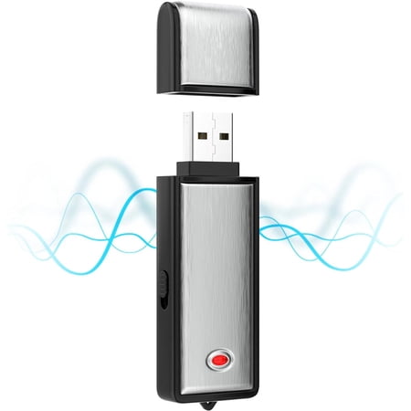 16GB Voice Recorder, Digital Audio Recorder with 750 Hours Recording Capacity Noise Reduction USB Recording Device Rechargeable Audio Voice Recorder for Lecture,Interview,Meeting Class