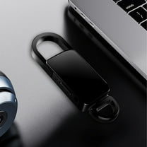 16GB Voice Recorder Keychain – AI Noise Reduction, HD Recording, and Voice Activation, Suitable for Lectures, Meetings, Interviews and Classes(Black)