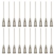 16Ga Dispensing Needles, 102PCS 1.5 Inch Industrial Blunt Tip Dispensing Needle Syringes with Luer Lock Needle for Refilling Liquid Inks Adhesive Glue Oil,Gray