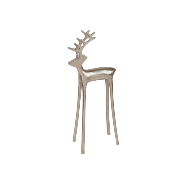 Large Reindeer Christmas Tabletop Decoration, Silver, 16", by Holiday Time