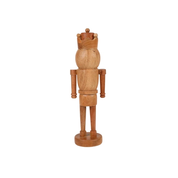 Wood Decorative Nutcracker, Natural Brown, 16", by Holiday Time
