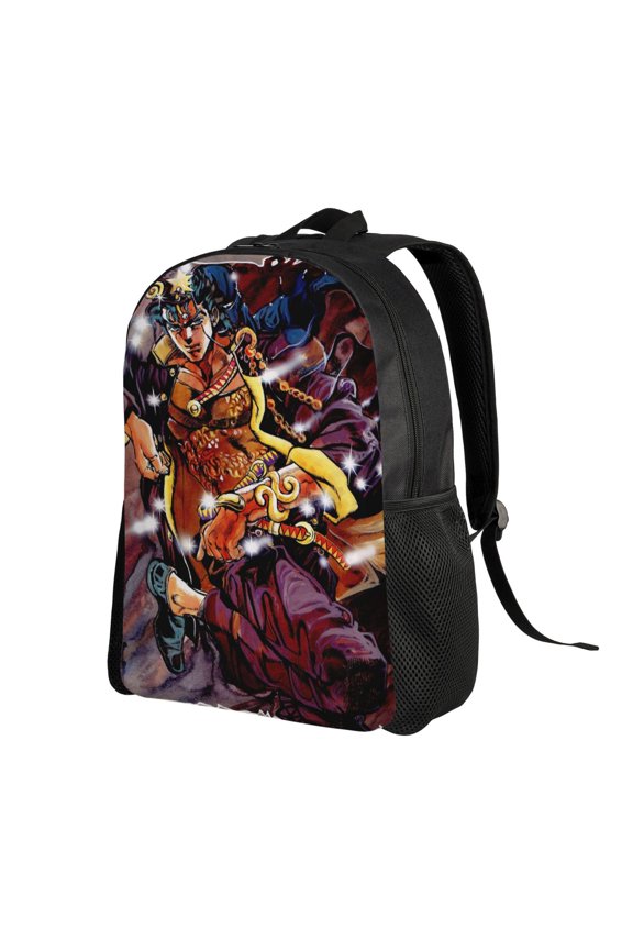 16In JoJo Bizarre Adventure Backpack Large Capacity Multifunction Backpacks Lightweight Sports Travel Laptop Bag Daypack