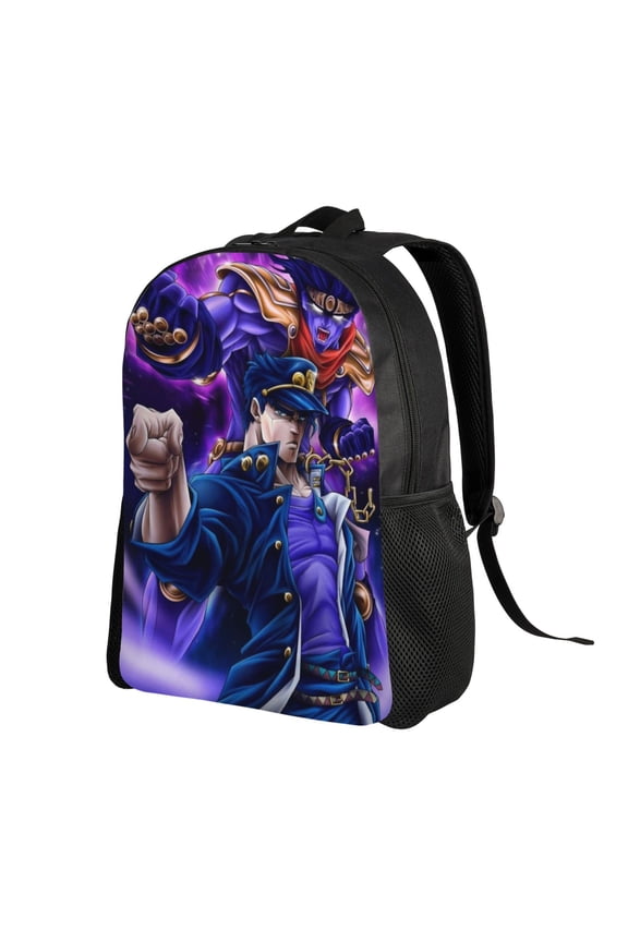 16In JoJo Bizarre Adventure Backpack Large Capacity Multifunction Backpacks Lightweight Sports Travel Laptop Bag Daypack