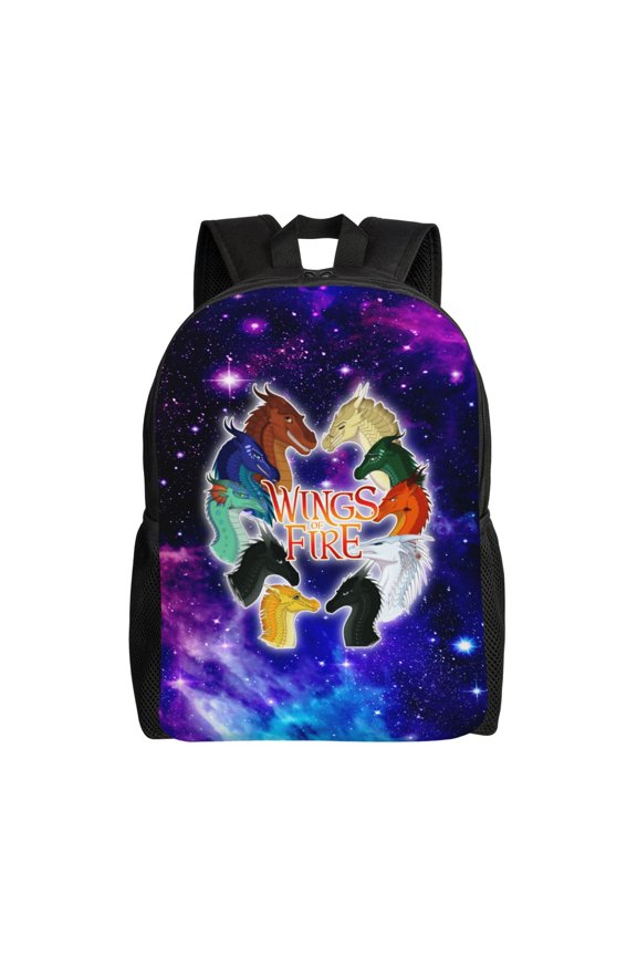 16In Wings Dragon Fire Backpack Large Capacity Multifunction Backpack Lightweight Sports Travel Laptop Bag Daypack