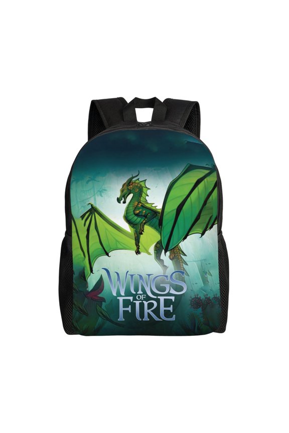 16In Wings Dragon Fire Backpack Large Capacity Multifunction Backpack Lightweight Sports Travel Laptop Bag Daypack