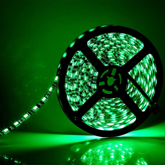 16Inch GREEN Waterproof LED Strip Light 3528 SMD RF11 Key Remote Control 12v DC