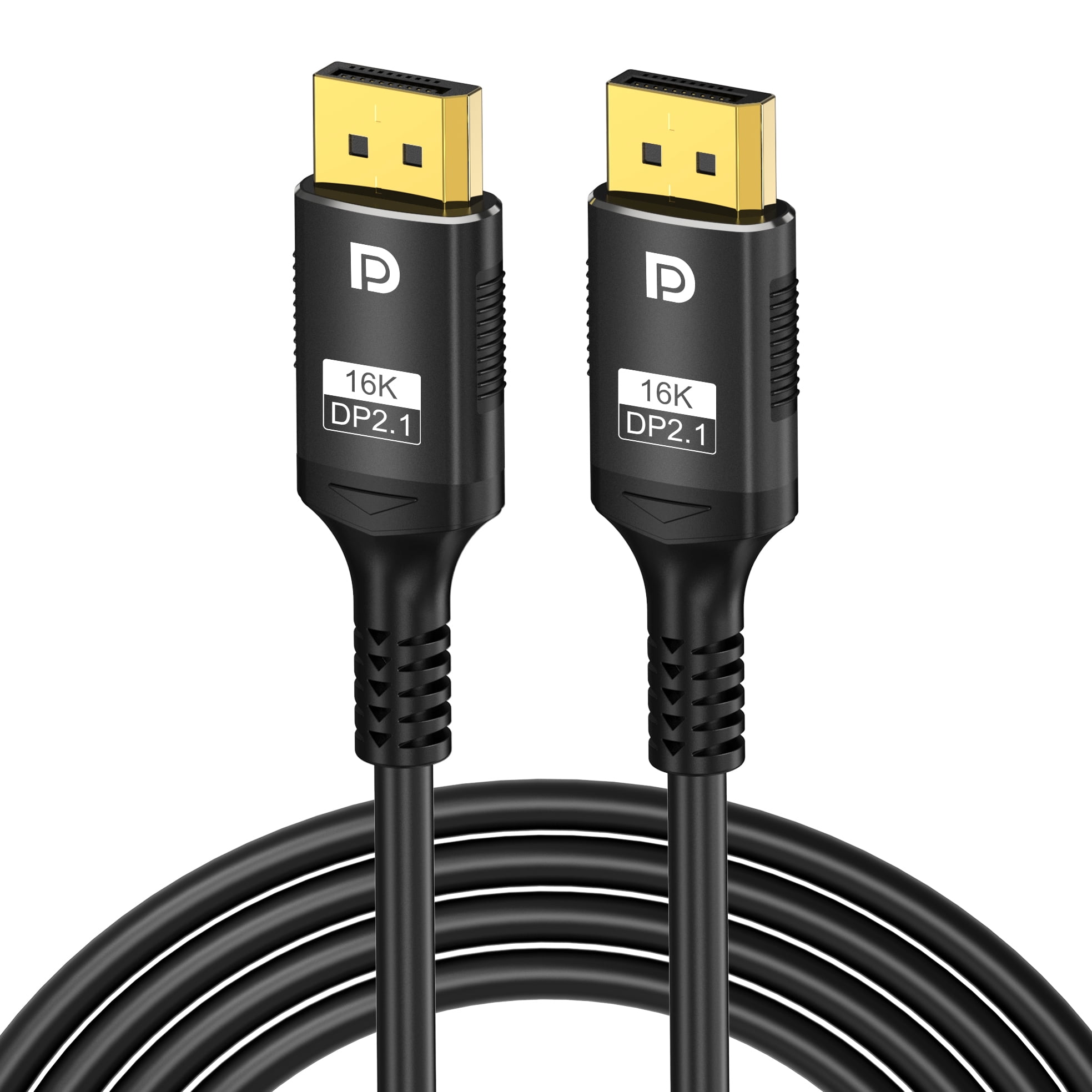 Câble DisplayPort 2.1 YUETUOL 2m - 80Gbps, 16K@60Hz, HDR10, G-Sync/FreeSync - Pour Gaming Et Moniteurs 8K