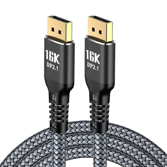 16K Displayport 2.1 Video Audio Cable 8K@120Hz 4K@240Hz 80Gbps HDR Cable for Laptop TV Projector Gaming Monitor