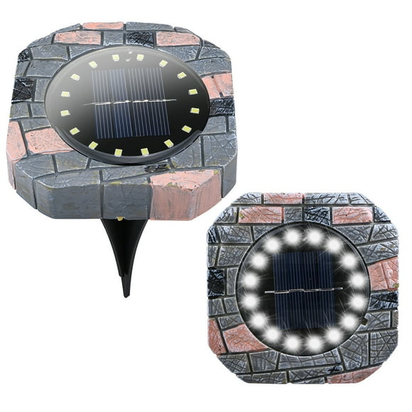 16LED Solar Lights Underground Buried Garden Roadway Outdoor Wall Lamp