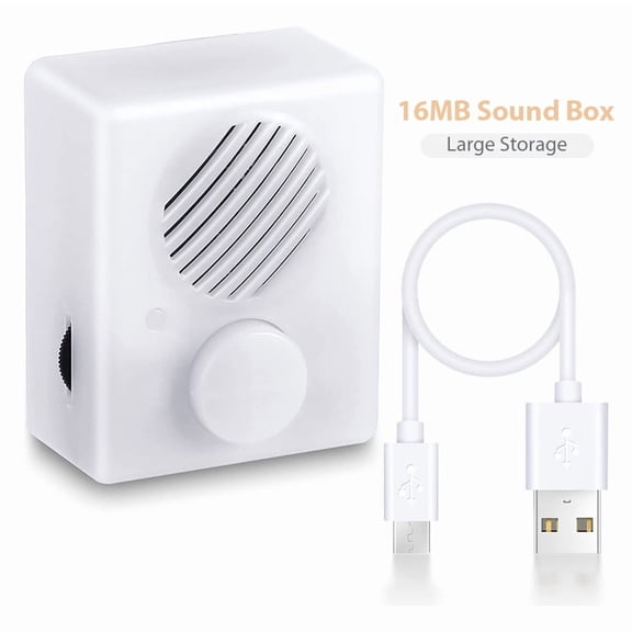 16M Sound Box for Stuffed Animal, 960 Seconds USB Downloadable Voice Box Playing Device for Xmas Birthday Diy Gift.