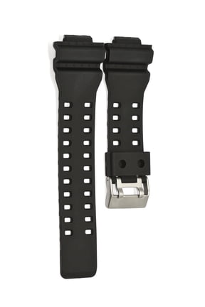 16MM BLACK RUBBER WATCH BAND FITS CASIO GSHOCK GA-300 GA-120 GW-8900 GA-120