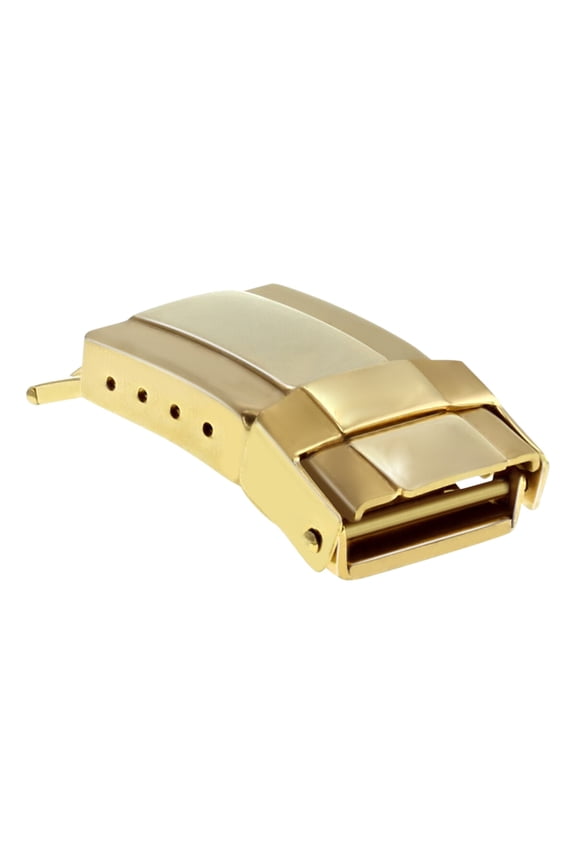 16MM BUCKLE CLASP FOR ROLEX LEATHER WATCH BAND DAYTONA 16518 16523 16528 GOLD