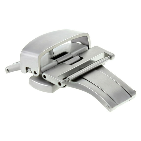 16MM BUTTERFLY FOR DEPLOYMENT STRAP BAND CLASP BUCKLE PUSH BUTTON BRUSH STAINLESS ST