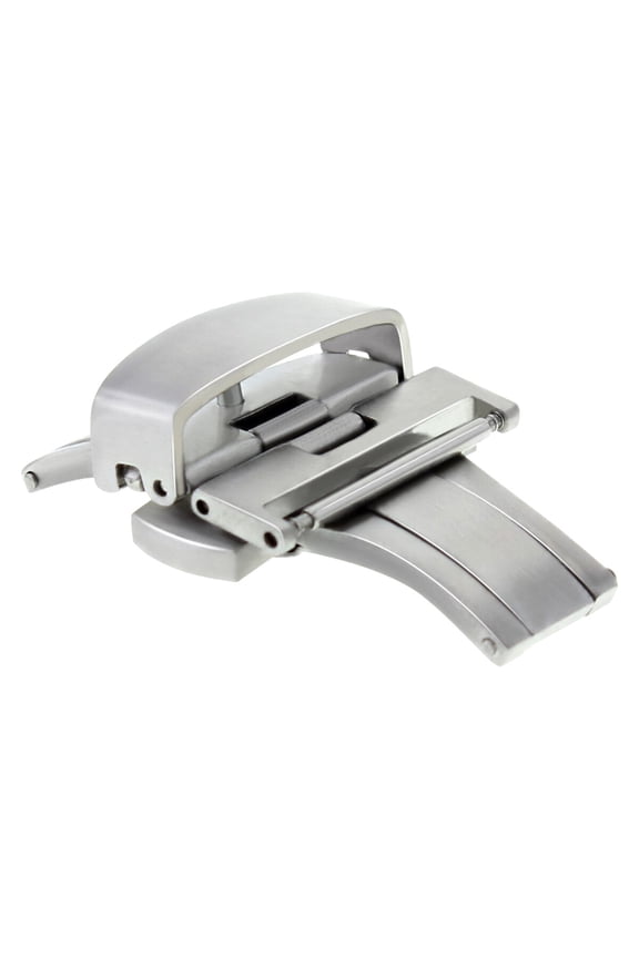 16MM BUTTERFLY FOR DEPLOYMENT STRAP BAND CLASP BUCKLE PUSH BUTTON BRUSH STAINLESS ST