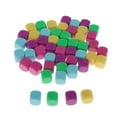 thumbnail image 1 of 16MM Mixed Acrylic Blank Cubes for Classroom Board Games, DIY Stickers, Math Counting Lesson, Party Favor, Fun, 50 Pieces, Round, 1 of 8
