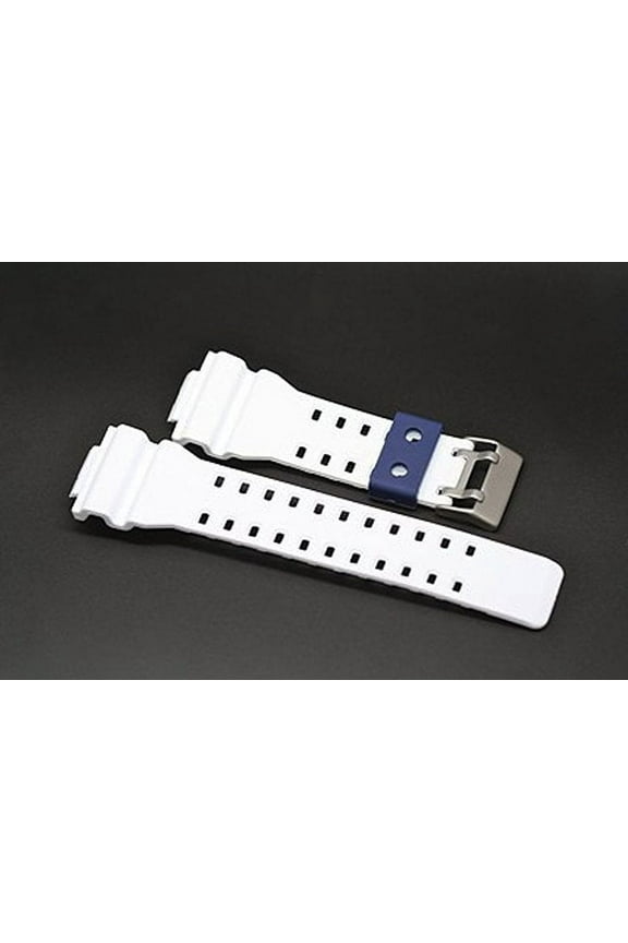 16MM WHITE BLUE RUBBER WATCH BAND CASIO GSHOCK GA300 GA100 GW8900 GA120 GD110