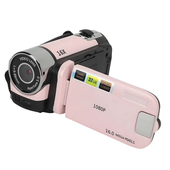 16MP 720P Camcorder Thin Portable For Travel Family Adventures