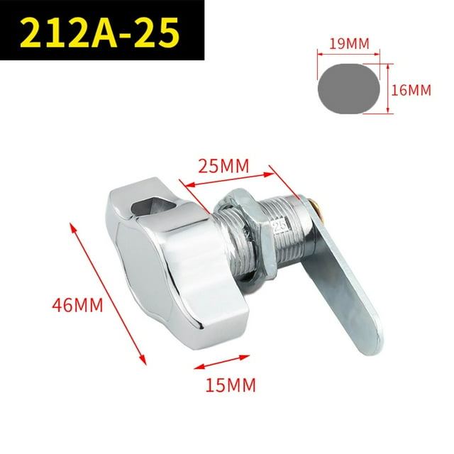 16Mm/20Mm/25Mm/30Mm Cam Lock Door Padlock Zinc Alloy
