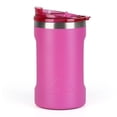 thumbnail image 1 of Ozark Trail 16oz Ceramic Lined Stainless Steel Can Tumbler with 2-in-1 Lid,Pink, 1 of 16