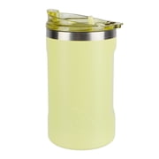 Ozark Trail 16oz Ceramic Lined Stainless Steel Can Tumbler with 2-in-1 Lid,Yellow