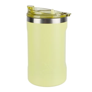 Vaso térmico de acero inoxidable con revestimiento cerámico Ozark Trail de 16 oz con tapa 2 en 1, amarillo
