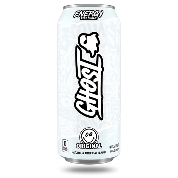 GHOST® ENERGY Zero Sugars Energy Drink, Original Flavor, 200mg Natural Caffeine, 16 fl oz