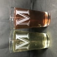thumbnail image 1 of 16OZ MONOGRAM BEER GLASS M SET OF 2, 1 of 3