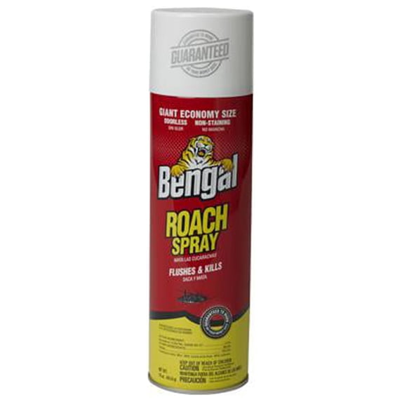 Bengal Roach Spray, Odorless Stain-Free Dry Pest Repellent, 16 oz