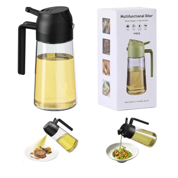 16Oz/470Ml Oil Sprayer For Cooking Oil Dispenser For Kitchen Olive Oil Dispen...