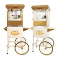 thumbnail image 1 of 16Oz Commercial Popcorn Machine With Cart and 16 Oz Kettle , Movie Theater Popcorn Machine, Silver Gray Pop Corn Machine with 3-Switch Control & Steel Frame Tempered Glass Doors, 1 of 9