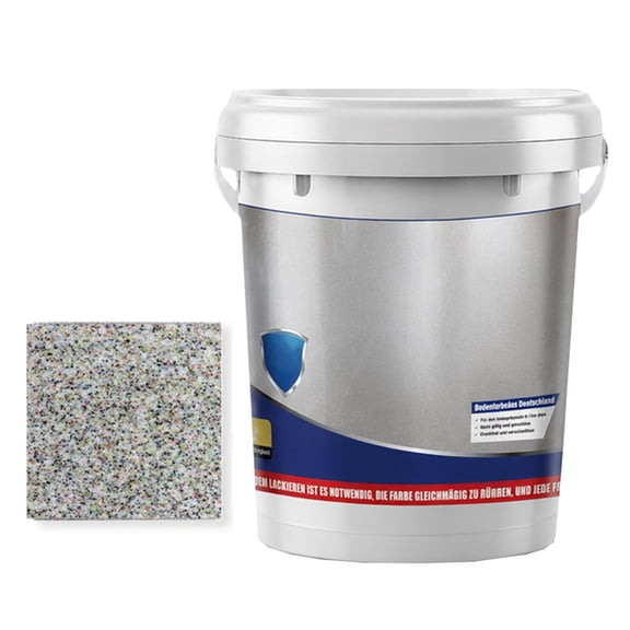 16Oz Epoxy Floor Paint, Epoxy Sand Floor Paint, High Gloss Marble Effect Coating for Concrete, Waterproof, Non-Slip, for Basement, Wood Floors, Garage, Outdoor