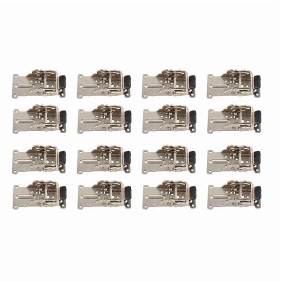 16PCS 0-90-180 Degree Self-Locking Folding Hinge Table Legs Silver Folding Coffee Table Furniture Hardware Cabinet Hinge