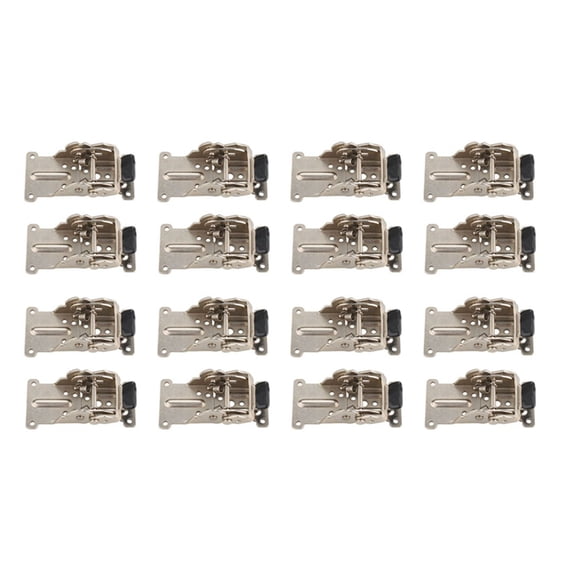 16PCS 0-90-180 Degree Self-Locking Folding Hinge Table Legs Silver Coffee Furniture Hardware Cabinet
